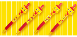 rubber mascot pen